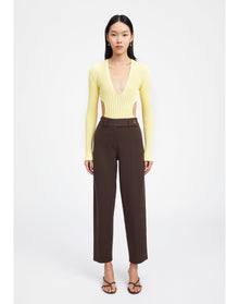 Freya | Cut-Out Bodysuit | Yellow