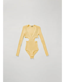 Freya | Cut-Out Bodysuit | Yellow