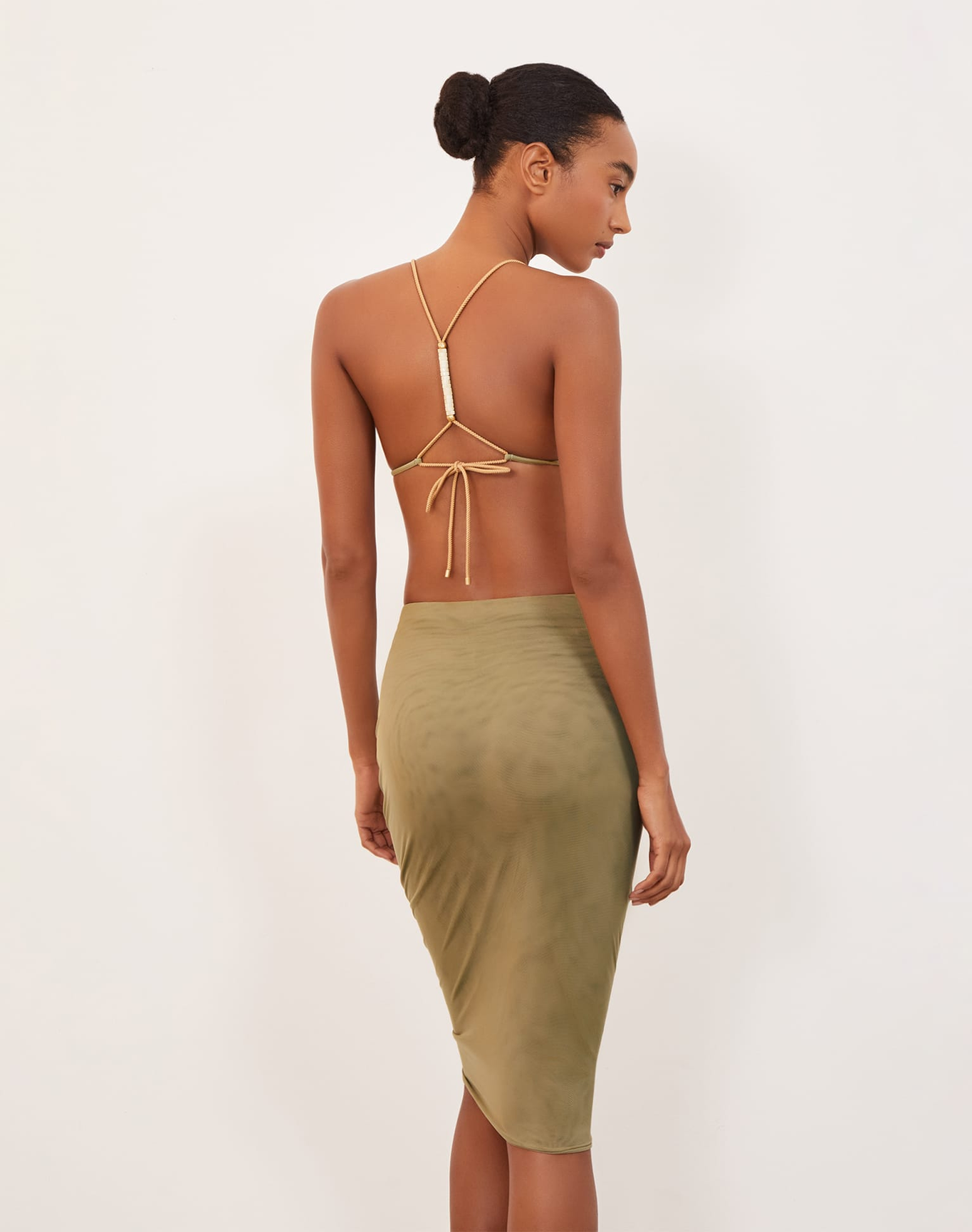 Frida Midi Skirt | Olivine