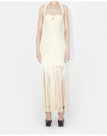 Fringe Diana Dress | Creme