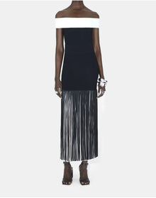 Fringe Mia Skirt | Black & Pearl