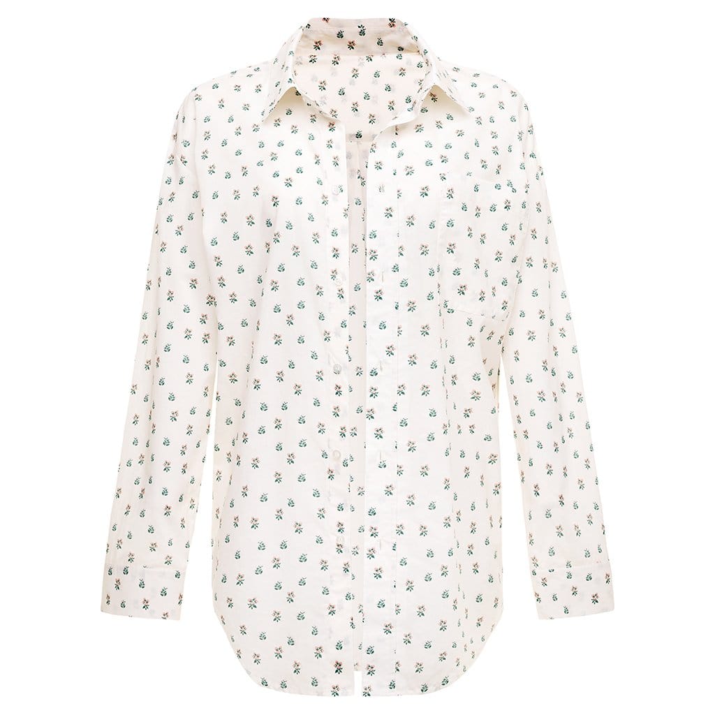 Long Sleeve Button Down Shirt | Fruity Floral