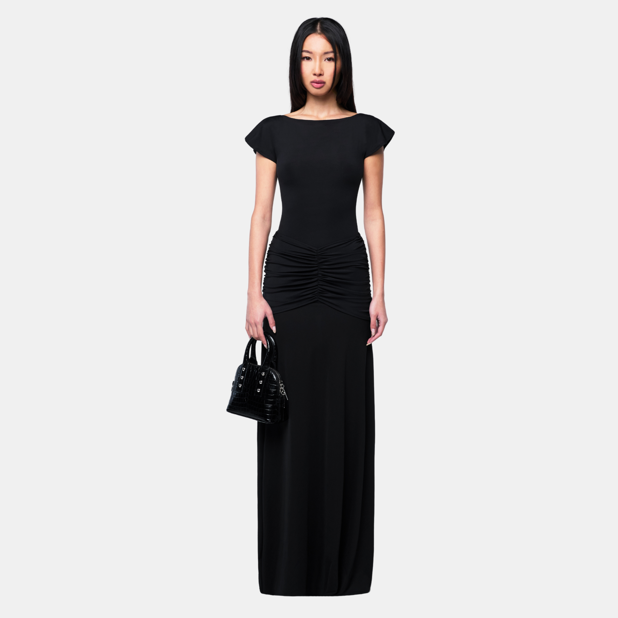 OW Collection GAIA Maxi Dress Dress 121 - Black