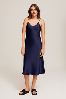 GINIA Silk Nite in Midnight - 100% 19mm Silk Grade 6A