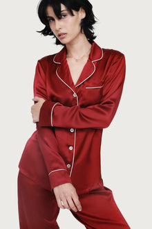 The Fine Finishes Pyjama By GINIA In RED