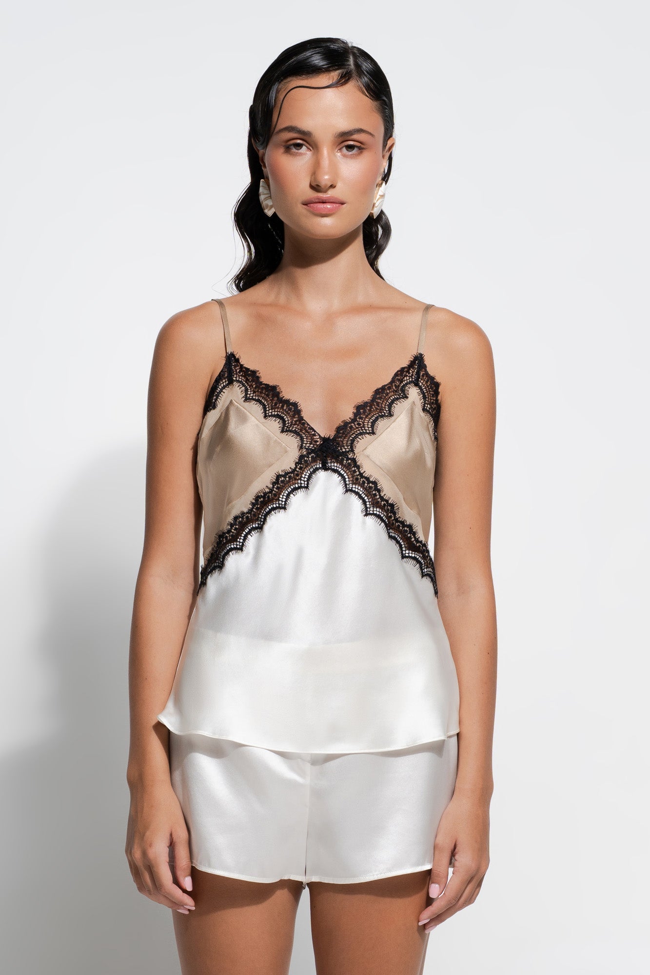 Billie Cami | Gold/Cream