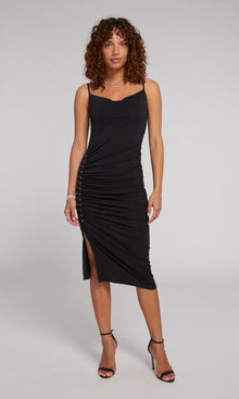 Kaylin Lace-Up Dress | Black