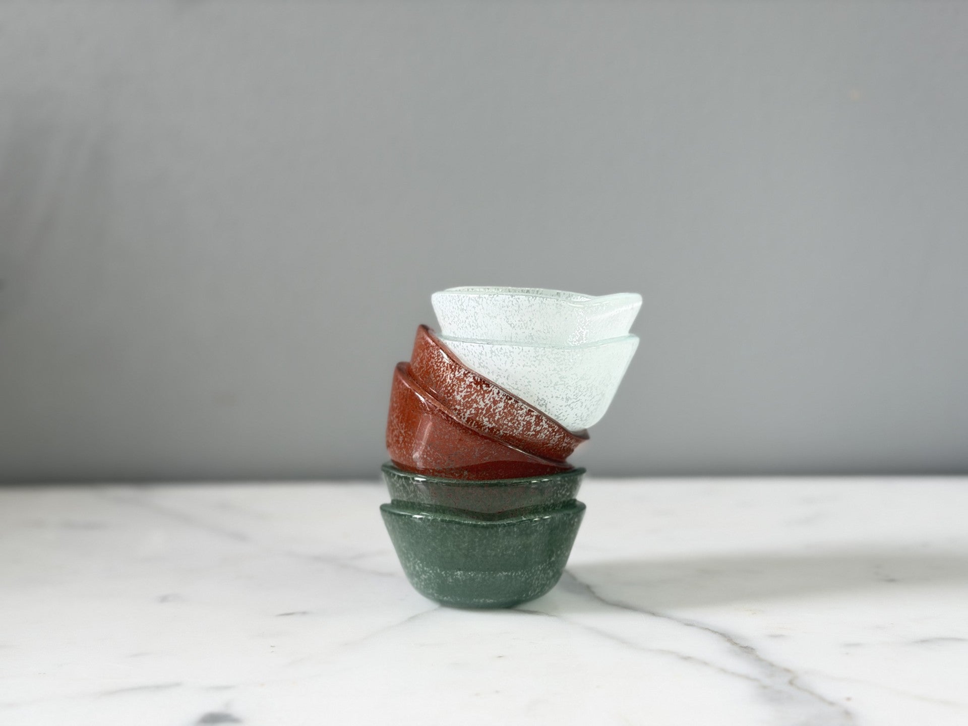 Glass Pinch Pots | Heritage Tones | Set of 6