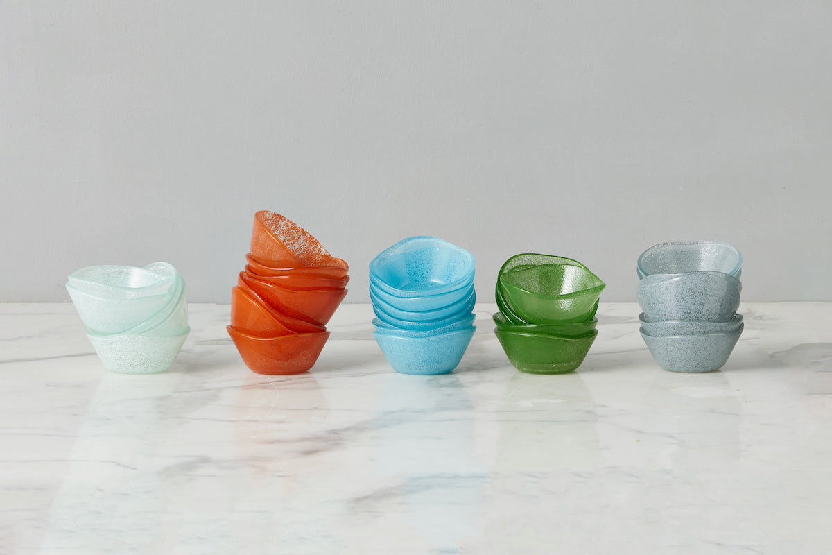 Glass Dipping Bowls | Grey | Set of 4