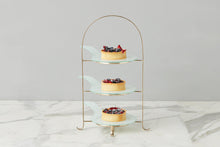 Glass Stacking Appetizer Plates | White | Set of 4