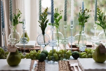 Glass Candlestick | Denim | Large | Set of 2