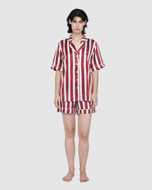 Fine Finishes Short Pajama | Red Stripe