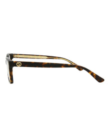 Gucci Square Acetate Optical Frames | Havana