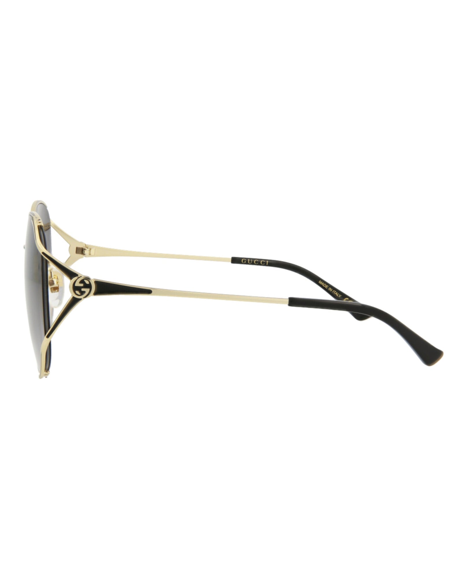 Gucci Round Metal Sunglasses | Gold