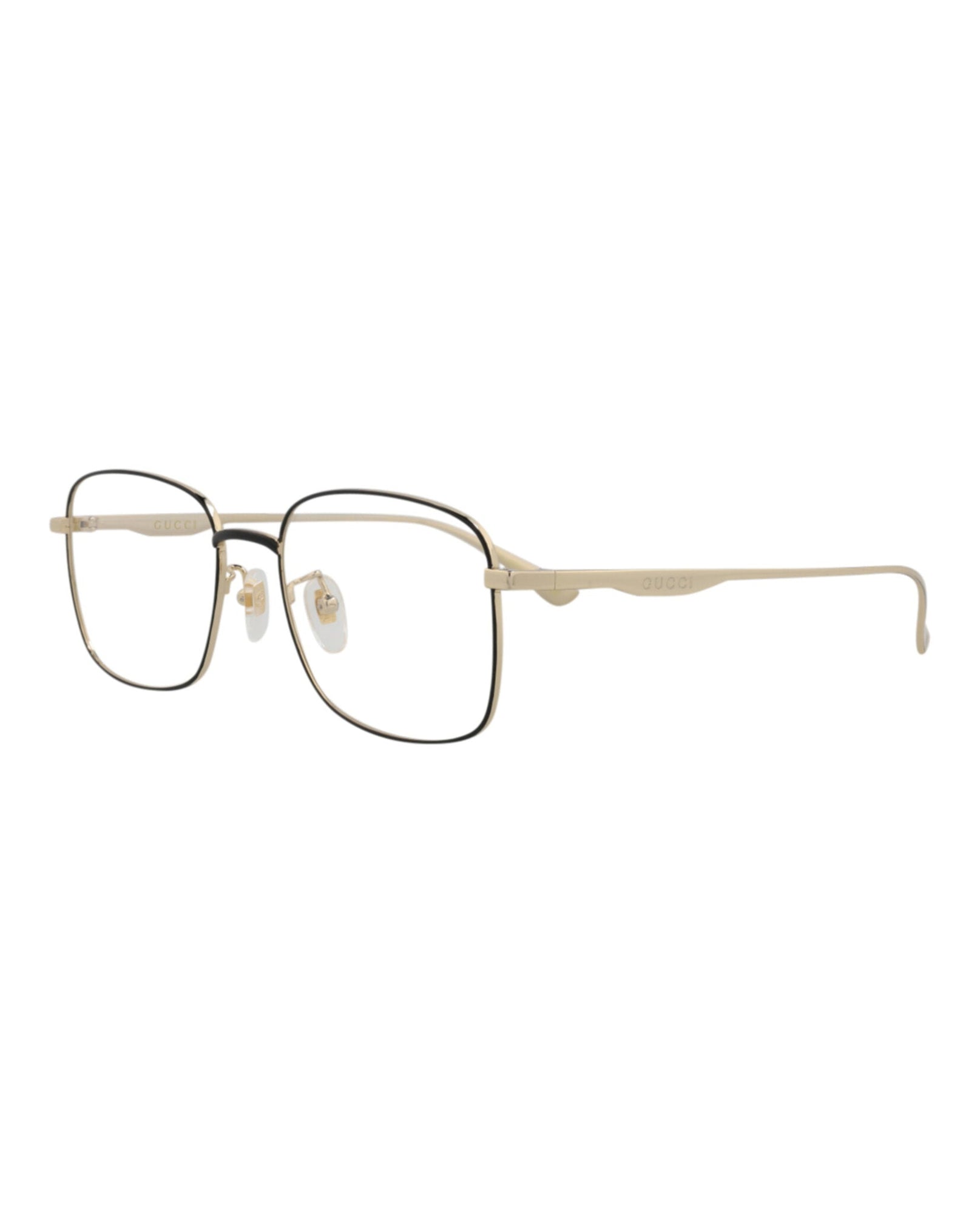 Gucci Square Metal Optical Frames | Black