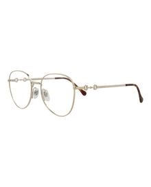 Gucci Cat Eye Metal Optical Frames | Gold