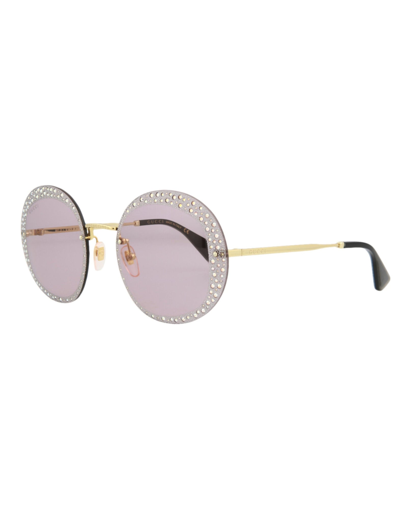 Gucci Round Metal Sunglasses | Gold