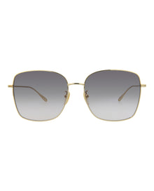 Gucci Square Metal Sunglasses | Gold