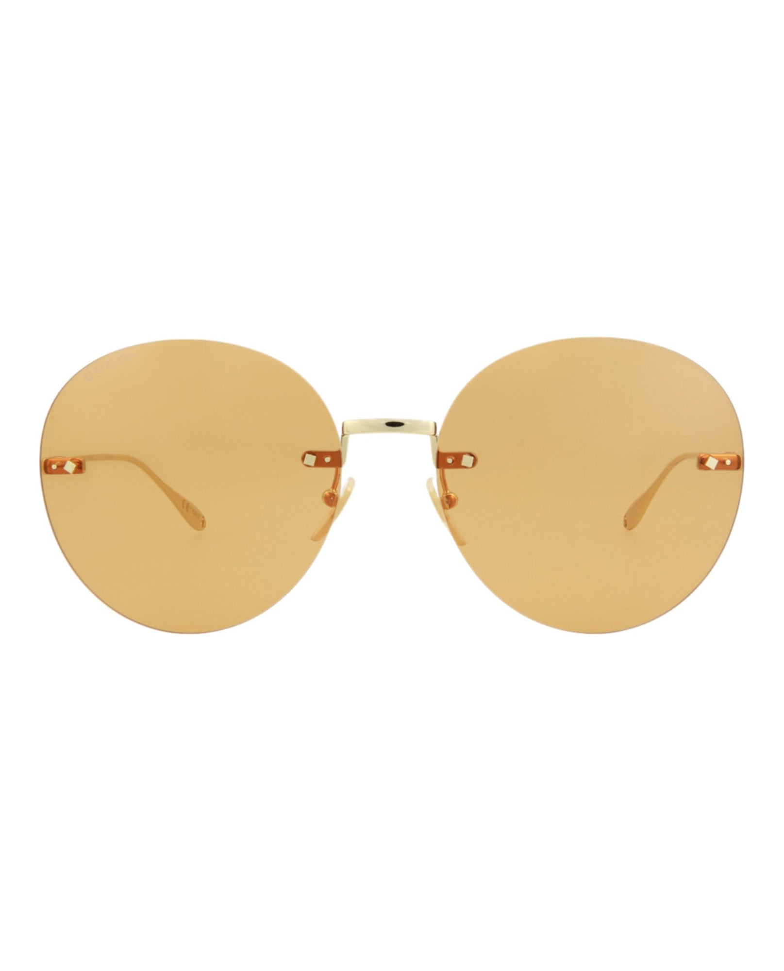 Gucci Round Metal Sunglasses | Gold