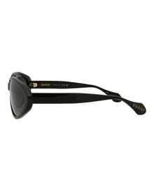 Gucci Round Recycled Acetate Sunglasses | Black