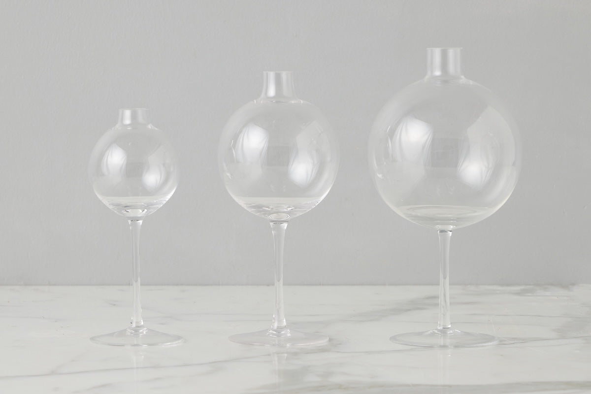 Wine Glass Vase | Clear | Small