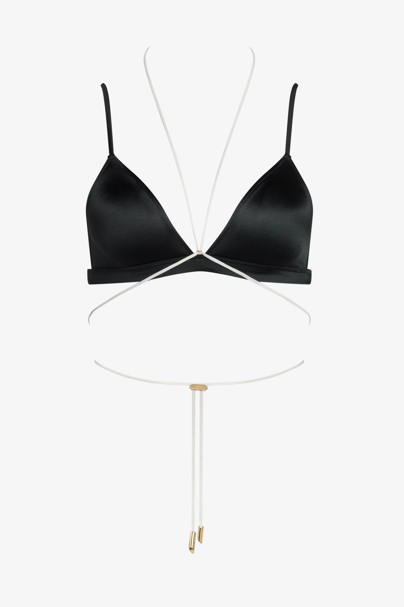 Triangle Bikini Top - Glow | Black