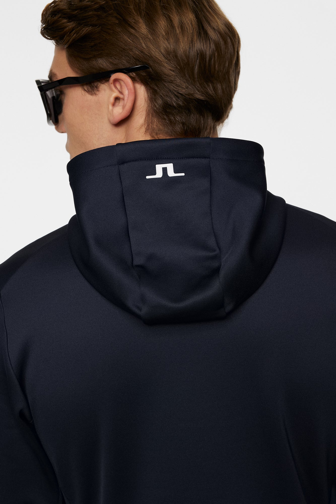 Men | Aerial Quarter Zip Hood Resort | JL Navy