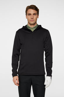 Men | Aerial Quarter Zip Hood Resort | Black