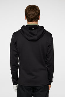 Men | Aerial Quarter Zip Hood Resort | Black