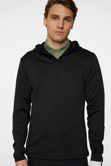 Men | Aerial Quarter Zip Hood Resort | Black