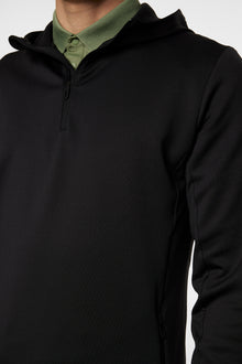Men | Aerial Quarter Zip Hood Resort | Black