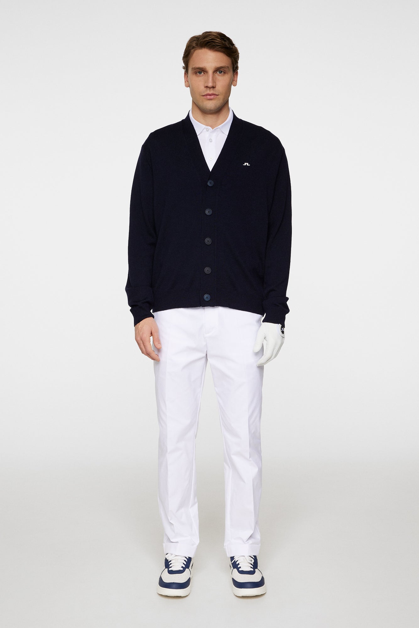 Men | Lucas Knitted Cardigan | JL Navy
