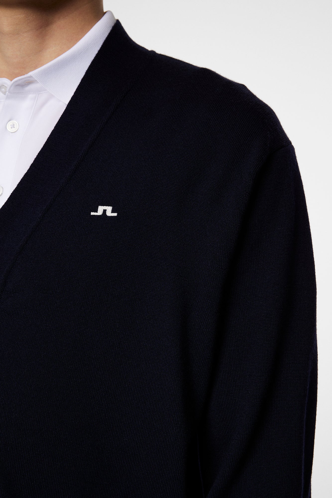 Men | Lucas Knitted Cardigan | JL Navy
