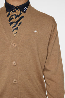 Men | Lucas Knitted Cardigan | Tigers Eye