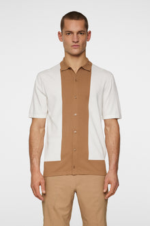 Men | Rue Knitted Polo Shirt | White