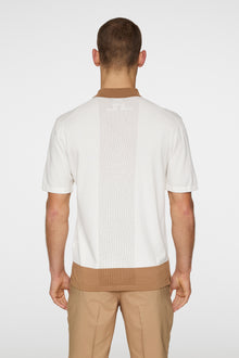 Men | Rue Knitted Polo Shirt | White