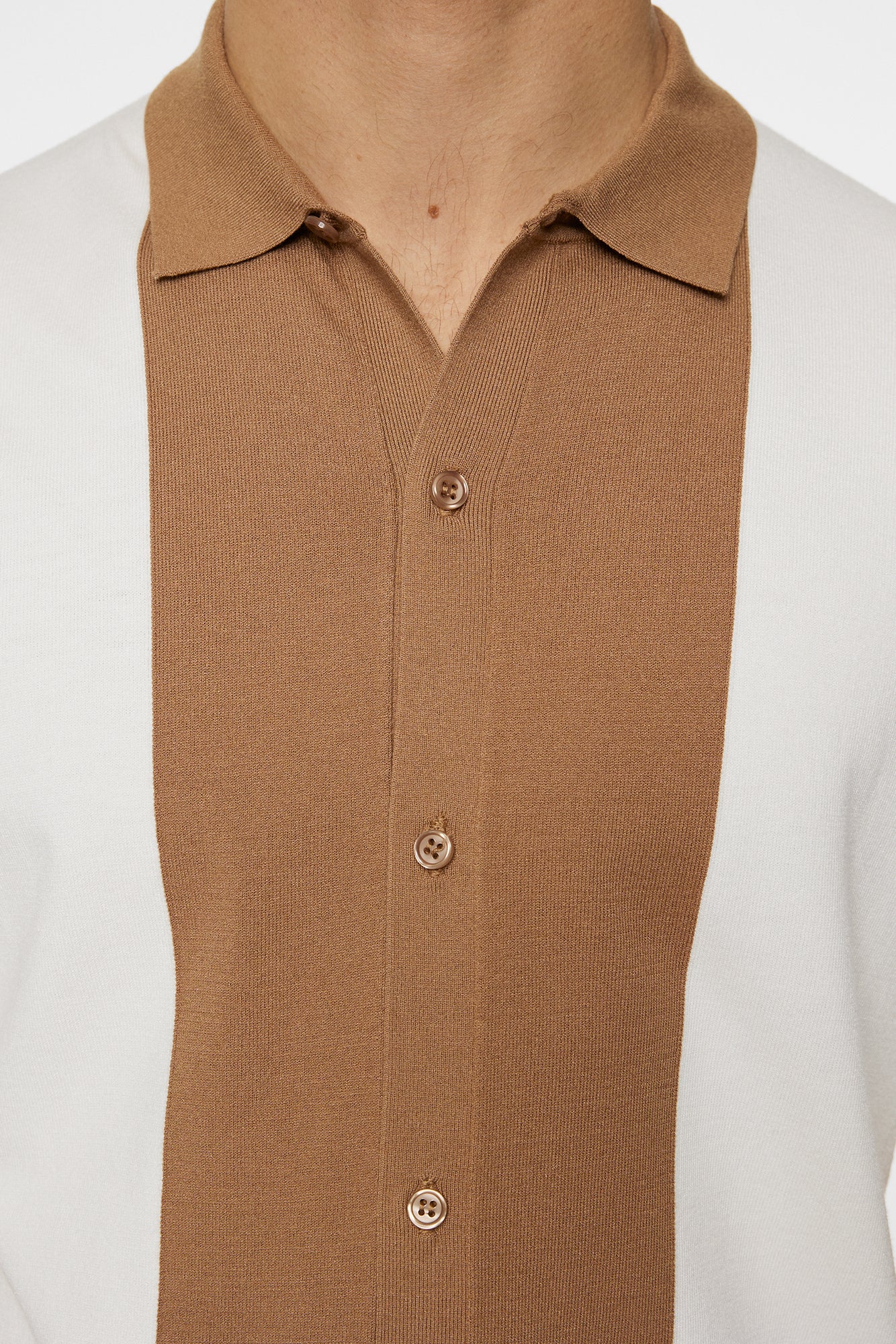 Men | Rue Knitted Polo Shirt | White