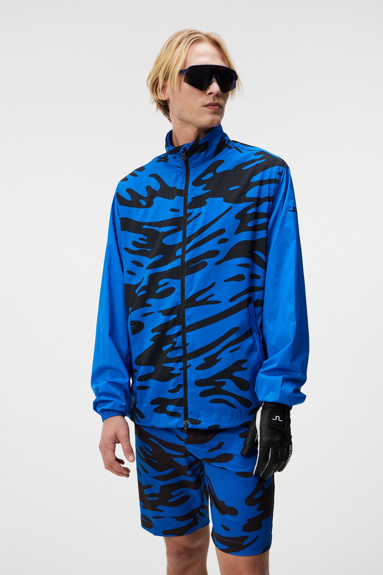 Men | Lear printed Wind jacket | Neptune Nautical Blue