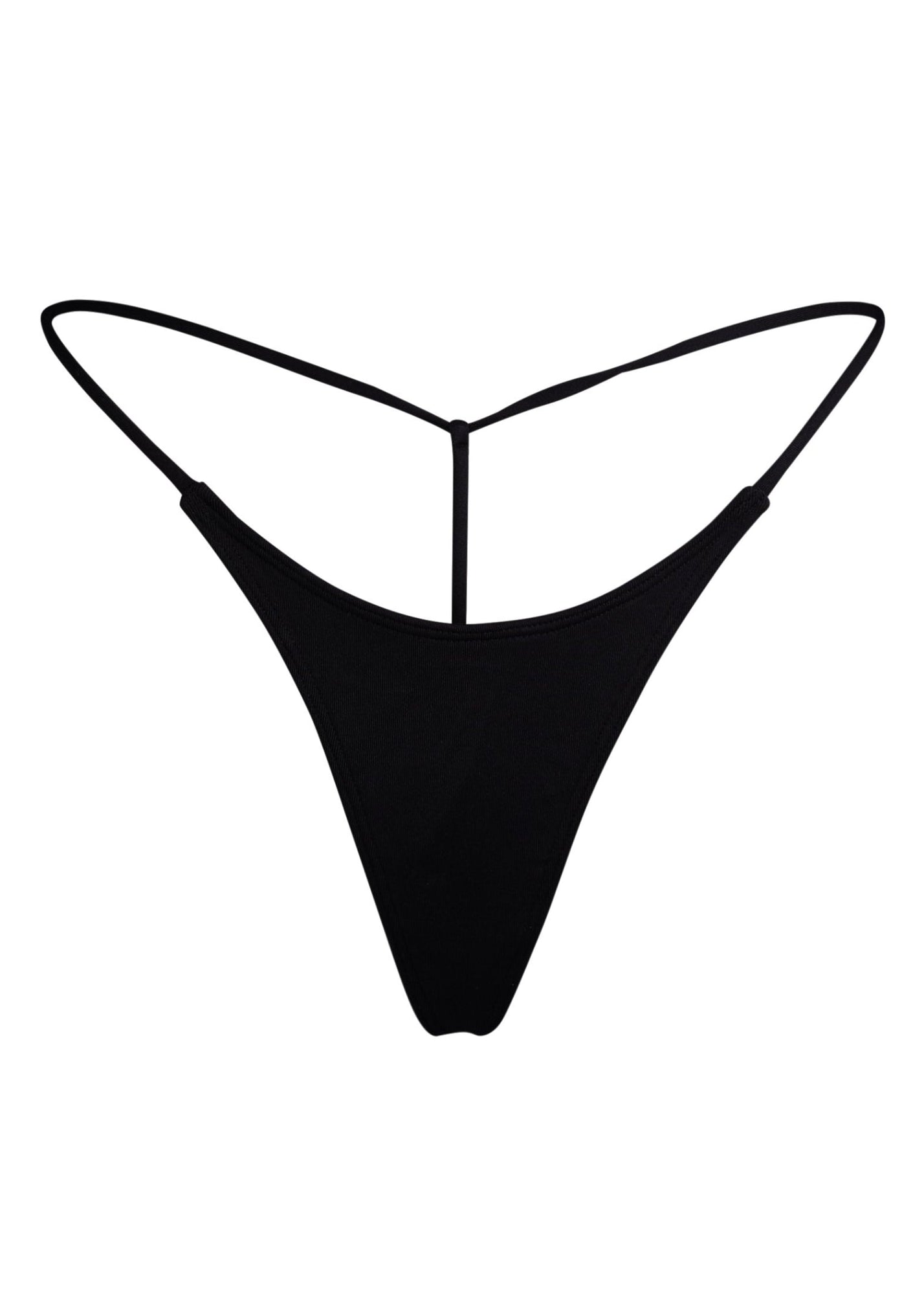 G Money Thong Bikini Bottom | Dark Seas Black