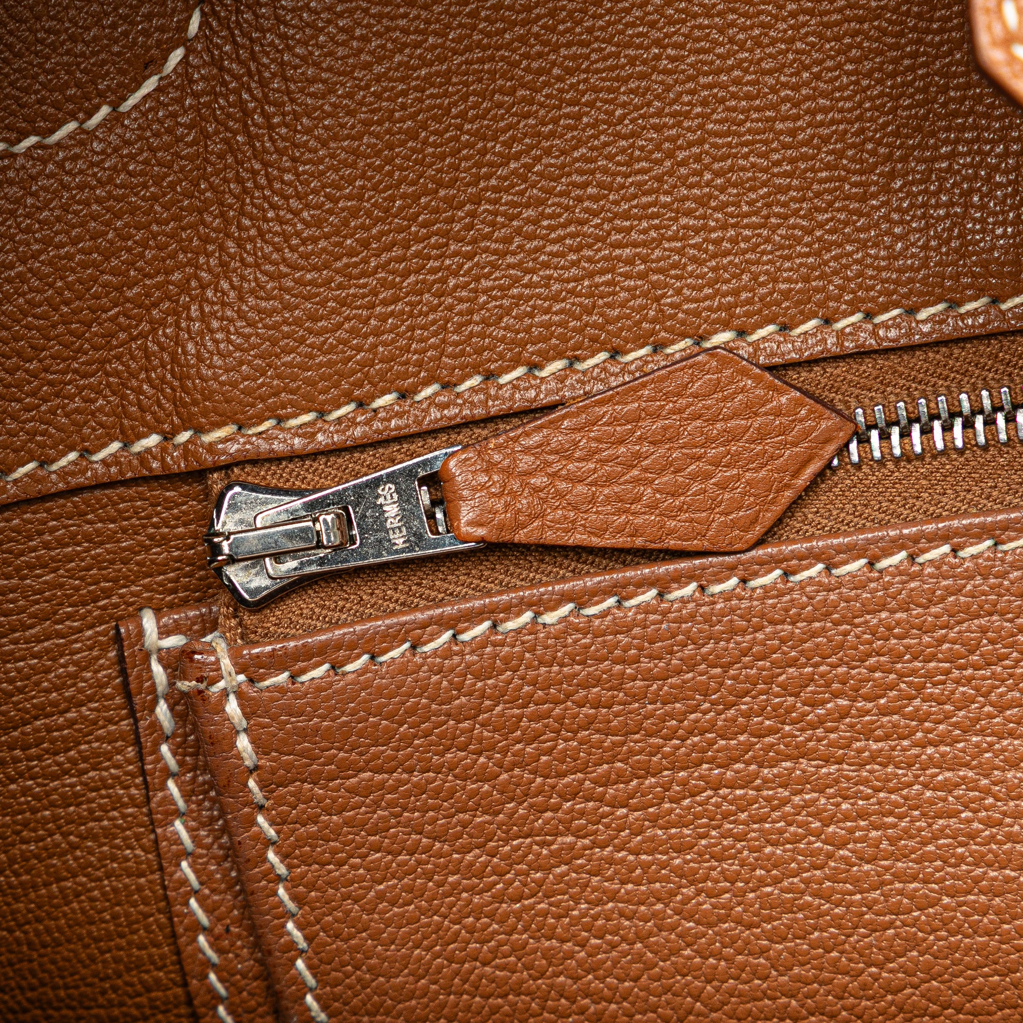 Hermes | Pre-Owned Togo Birkin Retourne 35 | Brown