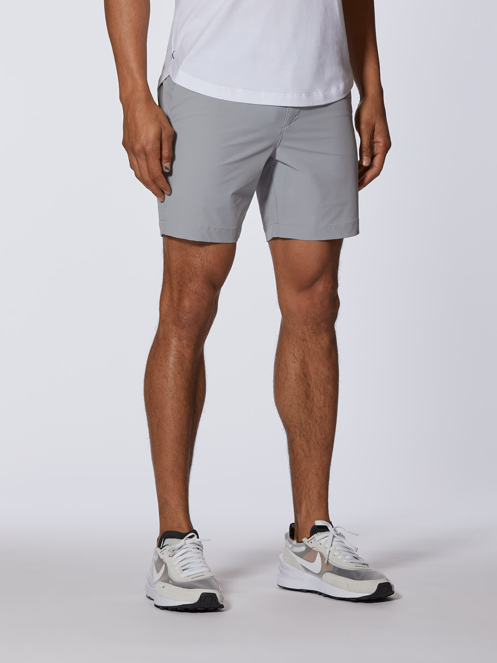 Mens | AO Slim-Fit Versaknit Hybrid Short | Granite