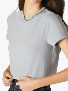 Almost Friday Tee Cropped | Granite Classic-fit PYCA Pro