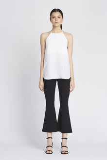 Emma Linen Halter Neck Cami | Creme