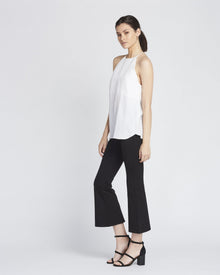 Emma Linen Halter Neck Cami | Creme