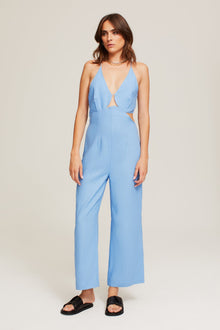 Nadia Jumpsuit | Malibu Blue