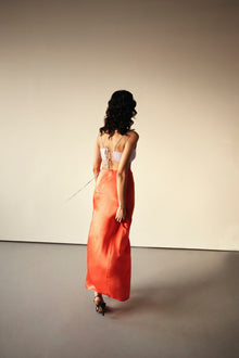 Bridget Maxi Dress in Lilac Tangerine from GINIA