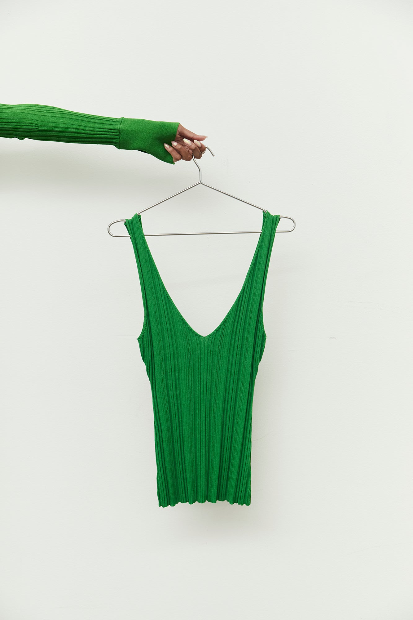 Brianna Knit Singlet | Emerald