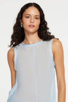 The Marli Top By GINIA In Cornflower Blue