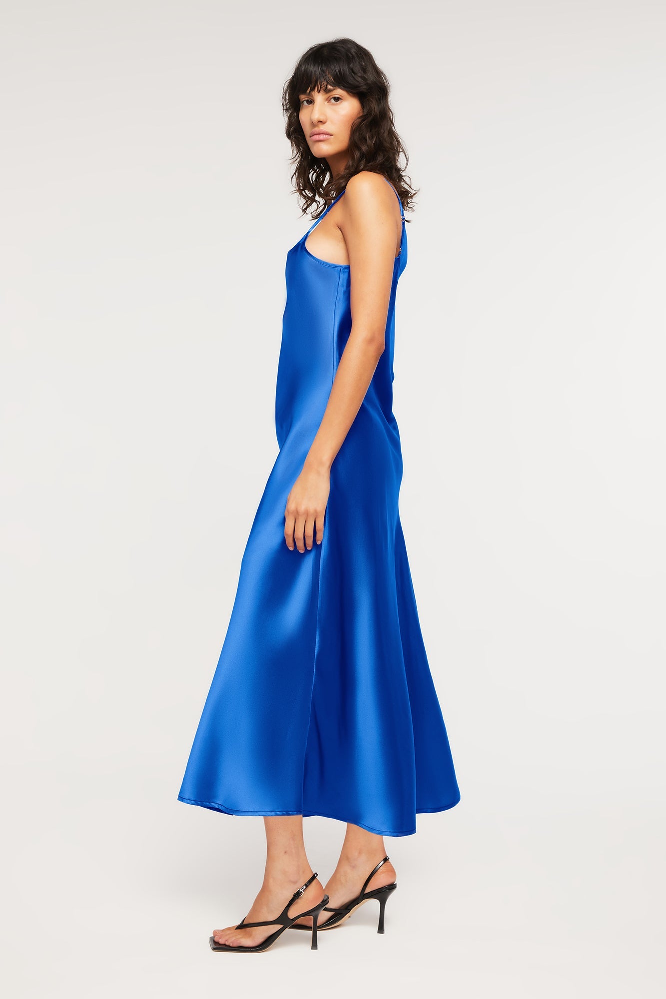 100% Silk Slip - Lapis | Ginia RTW