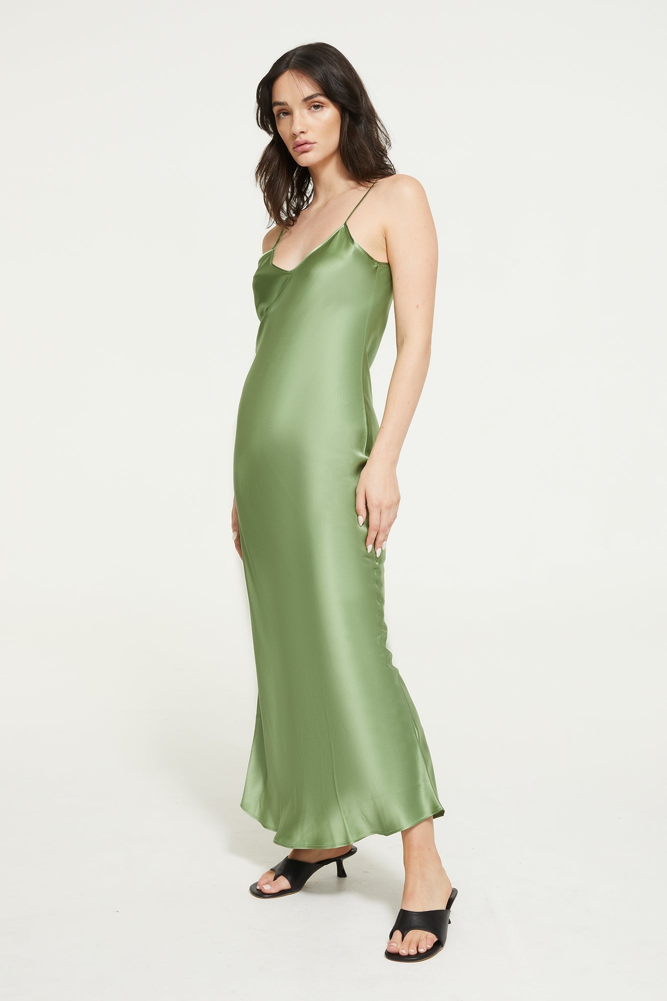 The Delilah Slip By GINIA In Evergreen